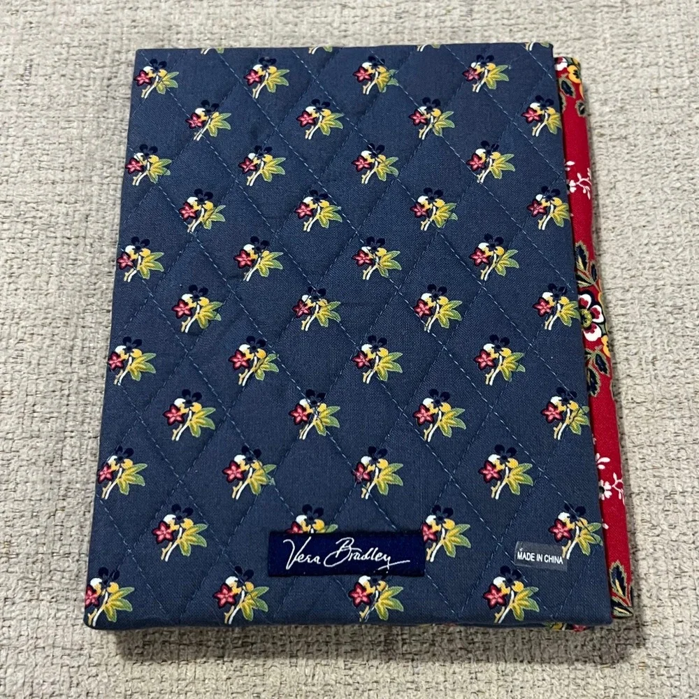 Vera Bradley Quilted Photo Frame‎ 4 x 6 Pictures Navy Floral Design NWOT
